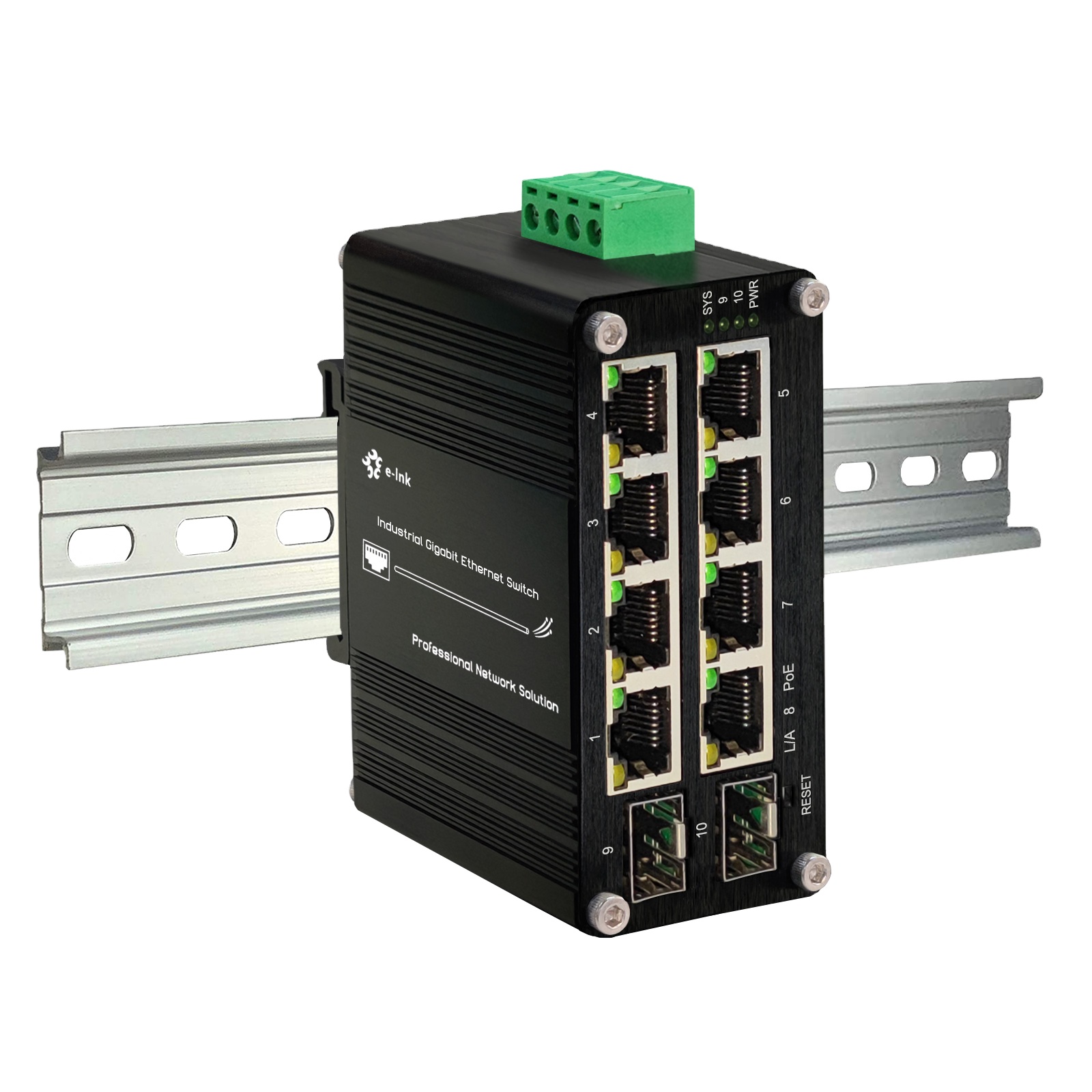 Managed Gigabit Poe Switch 8 Port 802.3At - Switch PoE géré 8 ports 10/100/1000T